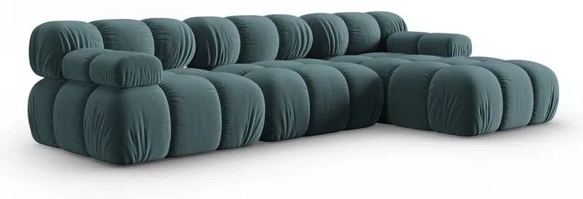 Morska aksamitna sofa 285 cm Bellis – Micadoni Home