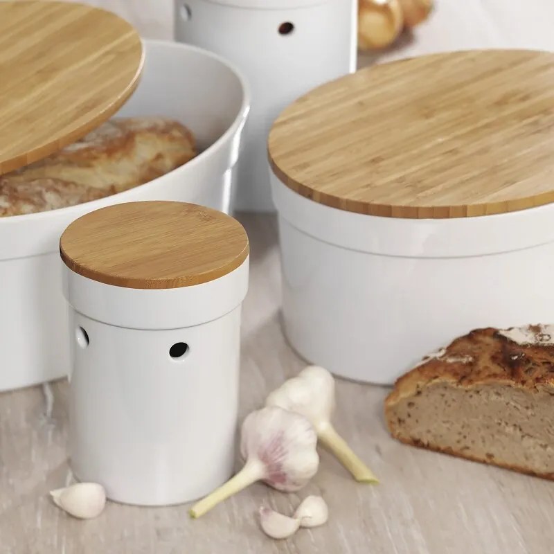 Kela Chlebak ceramiczny SALENA, biały
