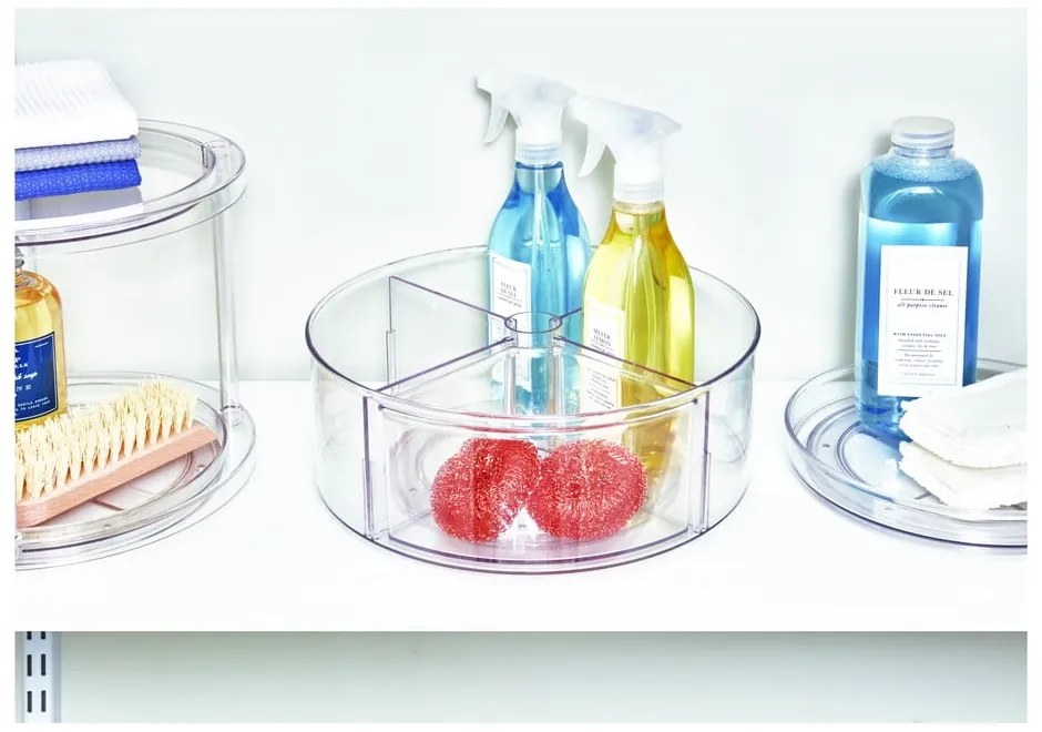 Okrągły przezroczysty pojemnik iDesign The Home Edit, Ø 29 cm