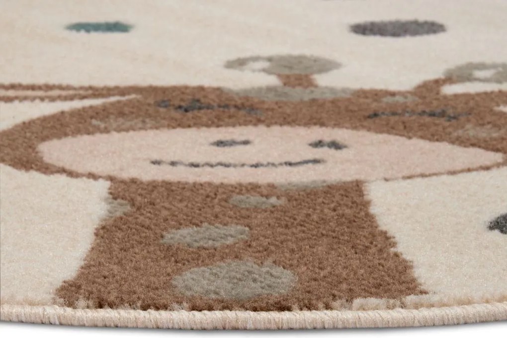 Dywan dziecięcy Safari Adventures – Zwierzęta Koło 140 cm x 140 cm Atest Oeko Tex