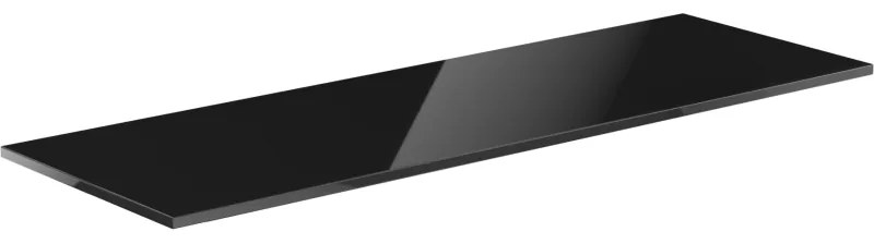 Mexen Uni blat naszafkowy 160 cm, czarny połysk - 91AXX-1604-464-18-70