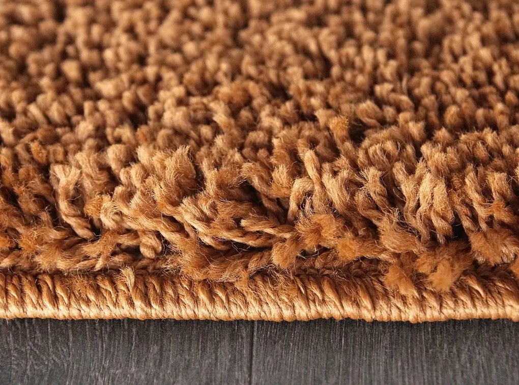 Dywan shaggy Best Cognac 140 cm x 200 cm