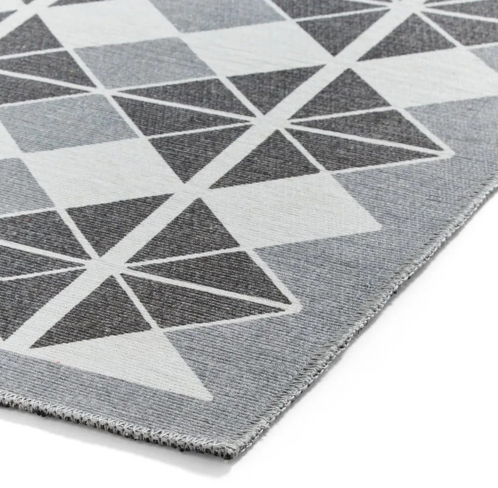 Szary chodnik odpowiedni do prania 61x170 cm Victoria Dark – Think Rugs