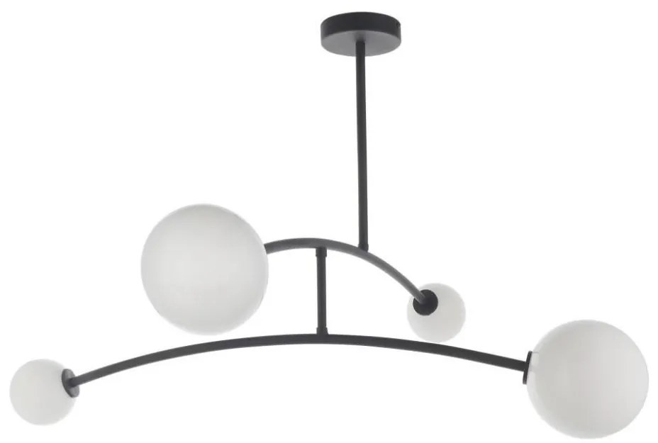 Endon 92940 - Żyrandol na pręcie BALANCE 4xG9/3W/230V czarny/biały