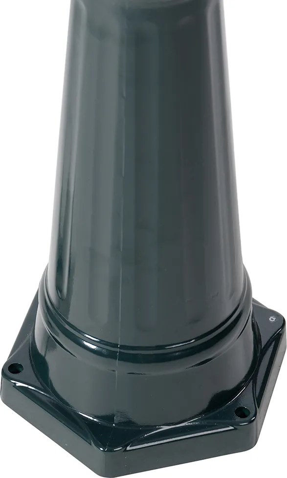 Rustykalna lampa zewnętrzna ciemnozielona 3-światłowa IP44 - New Orleans