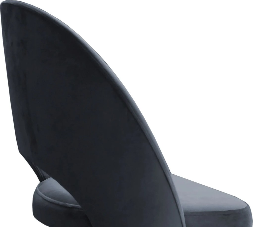 Fotel obrotowy POLO tkanina Welur krzesło biurowe ergonomiczne do biurka : Kolor Stelaża - Chrom, Kolor tkaniny - VELVET - BL14, Typ siedziska - Siedzisko obrotowe 360°, Typ tkaniny - Velvet