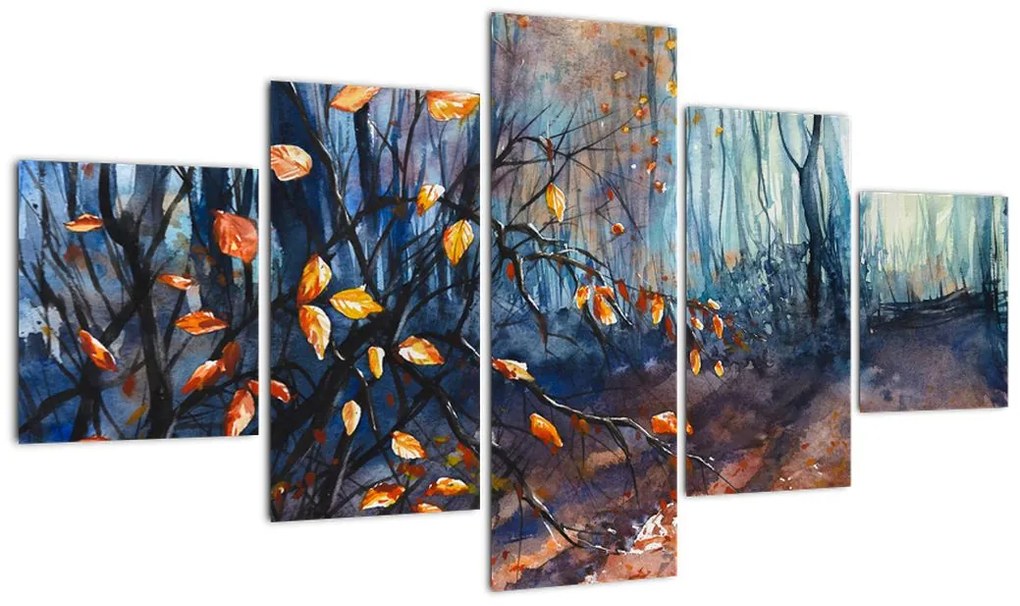 Obraz - Promienie jesiennego słońca (125x70 cm)