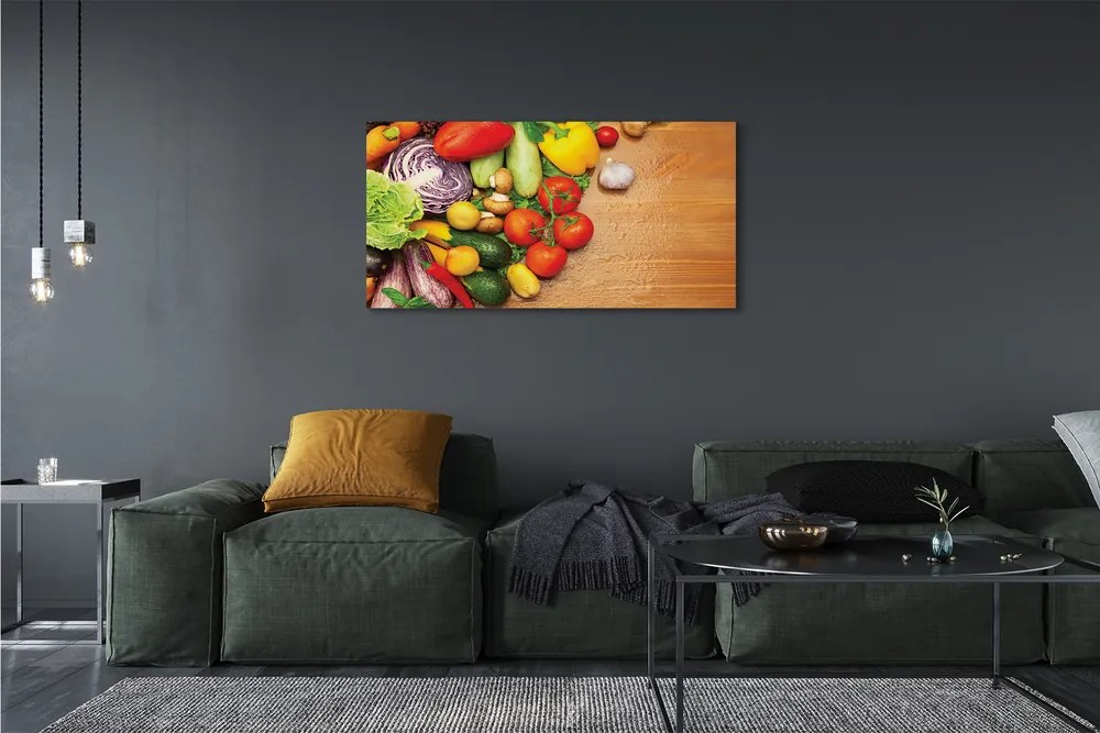 Zdjęcie na płótnie Warzywny Duet z Czosnkiem