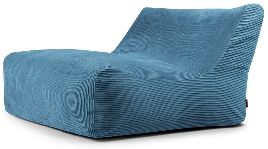 Niebieski sztruksowy worek do siedzenia Sofa Lounge – SLOWDOWN