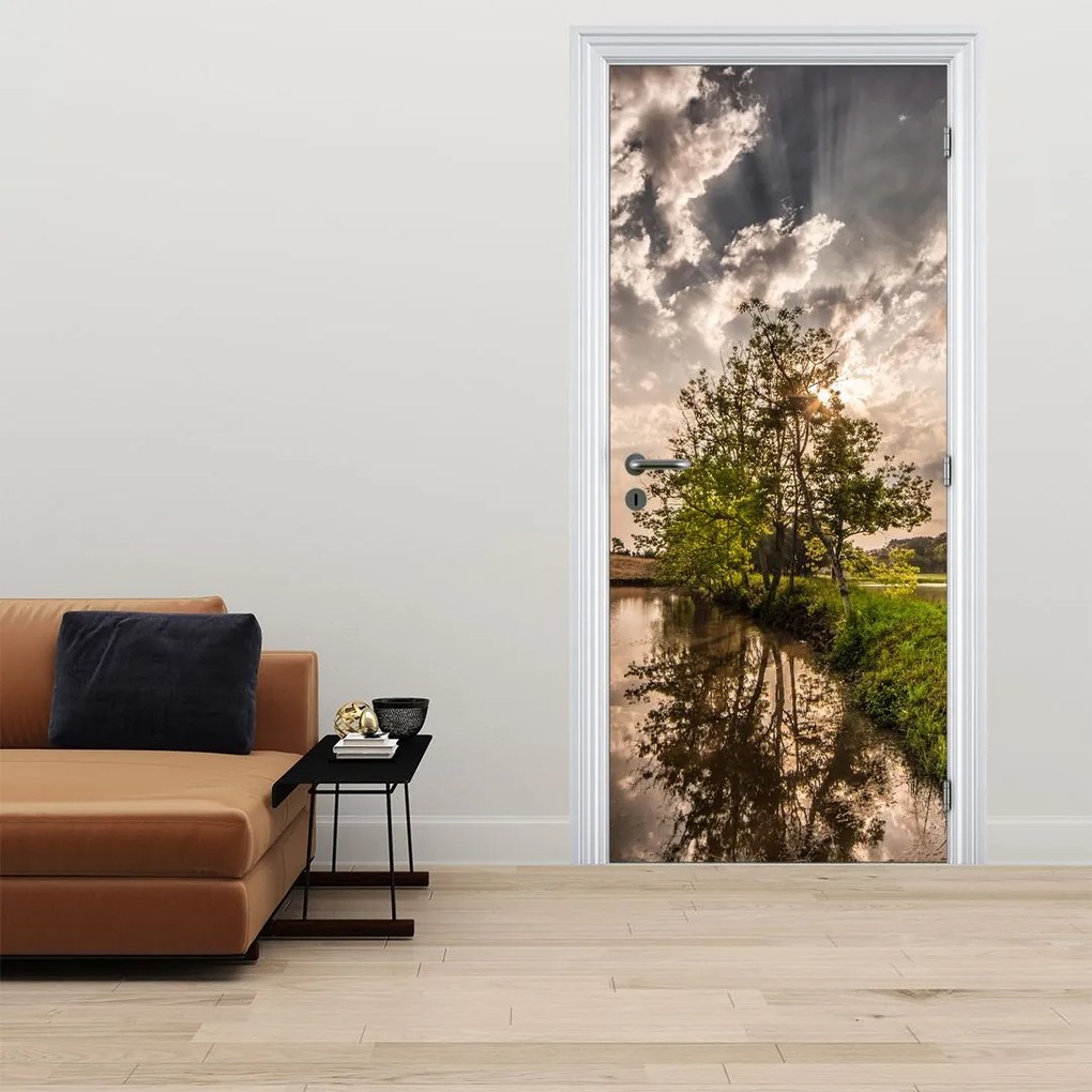 Fototapeta na drzwi - Natura z promieniami (95x205cm)