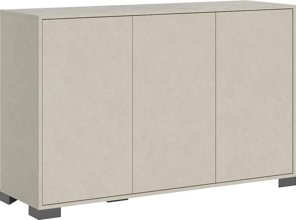 Komoda 3-drzwiowa Lumina 130x40x83 cm, kaszmir