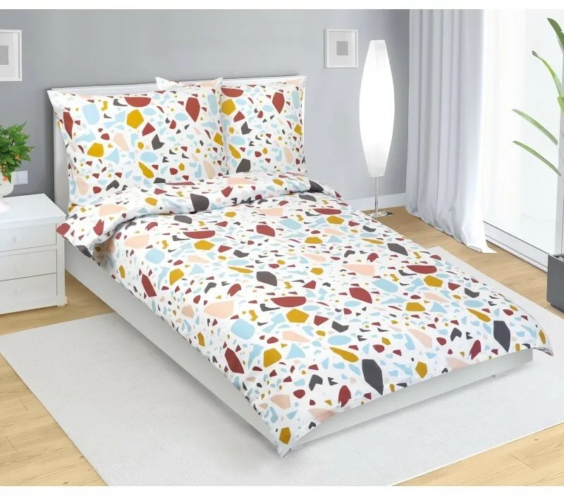 Bellatex Pościel flanelowa Mozaika, 140 x 220 cm, 70 x 90 cm