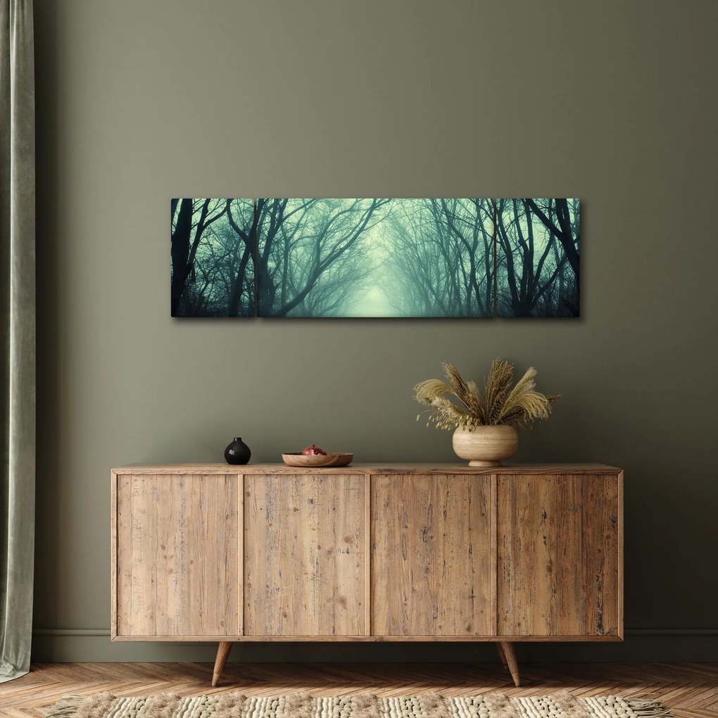 Obraz - Droga z aleją drzew (170x50 cm)