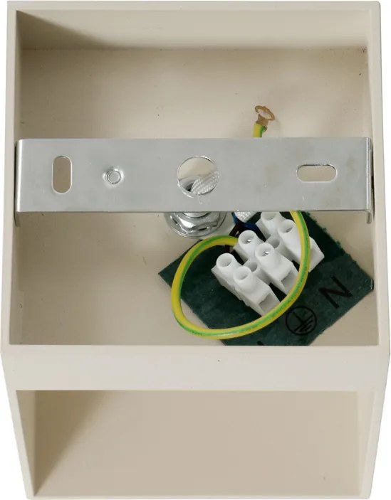 Nowoczesna lampa ścienna beżowa G9 kwadratowa - Transfer