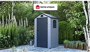 Wiata ogrodowa z szarej żywicy - CESIO - 1,39m²