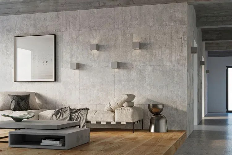 Betonowy kinkiet kostka w stylu loft - S172-Karlen