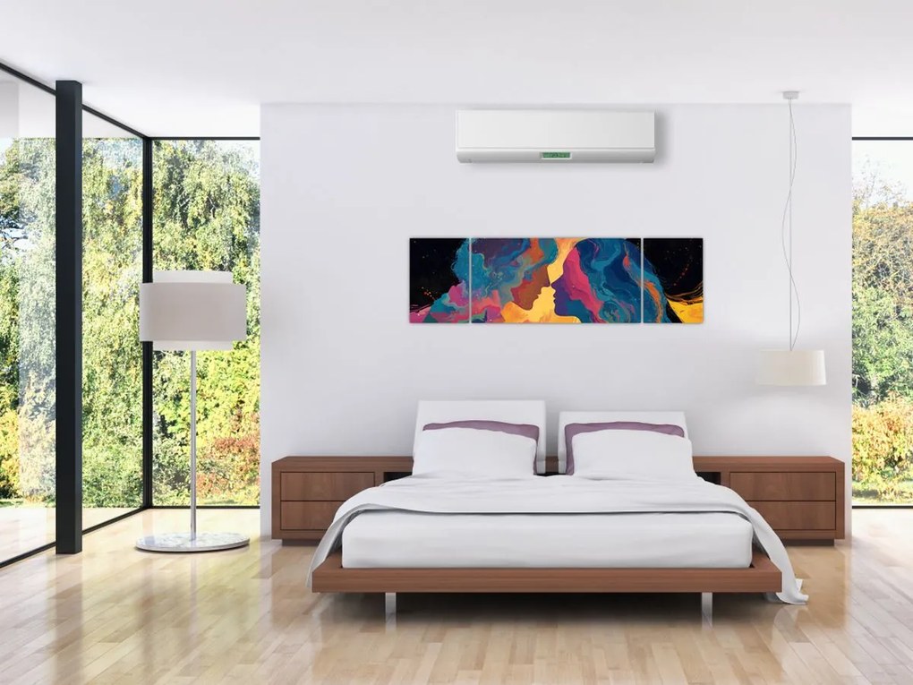 Obraz - Kosmiczna miłość (170x50 cm)