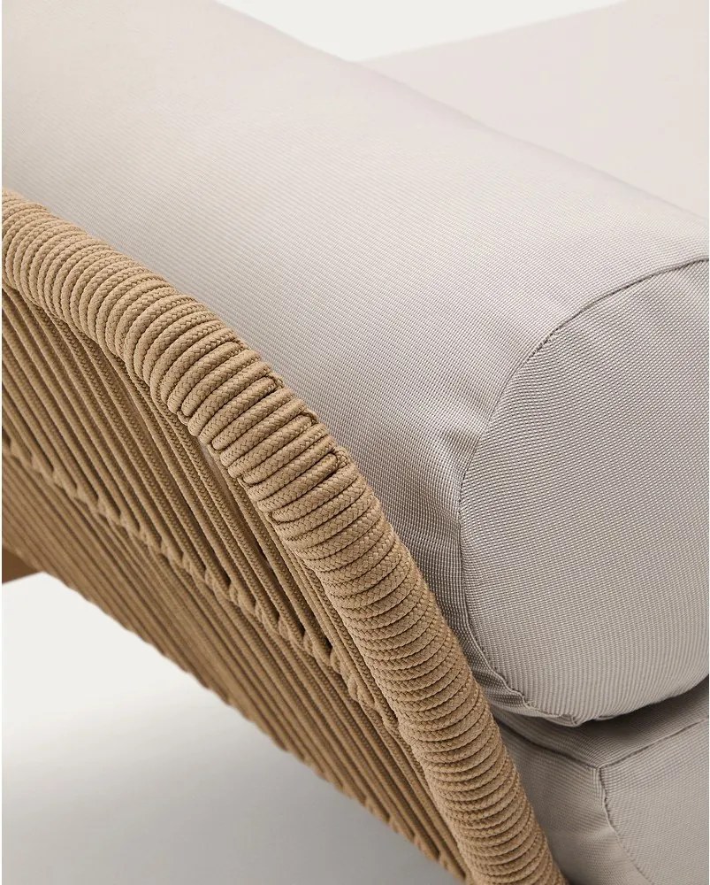 Sofa ogrodowa z litego drewna akacjowego w naturalnym kolorze Catalina – Kave Home