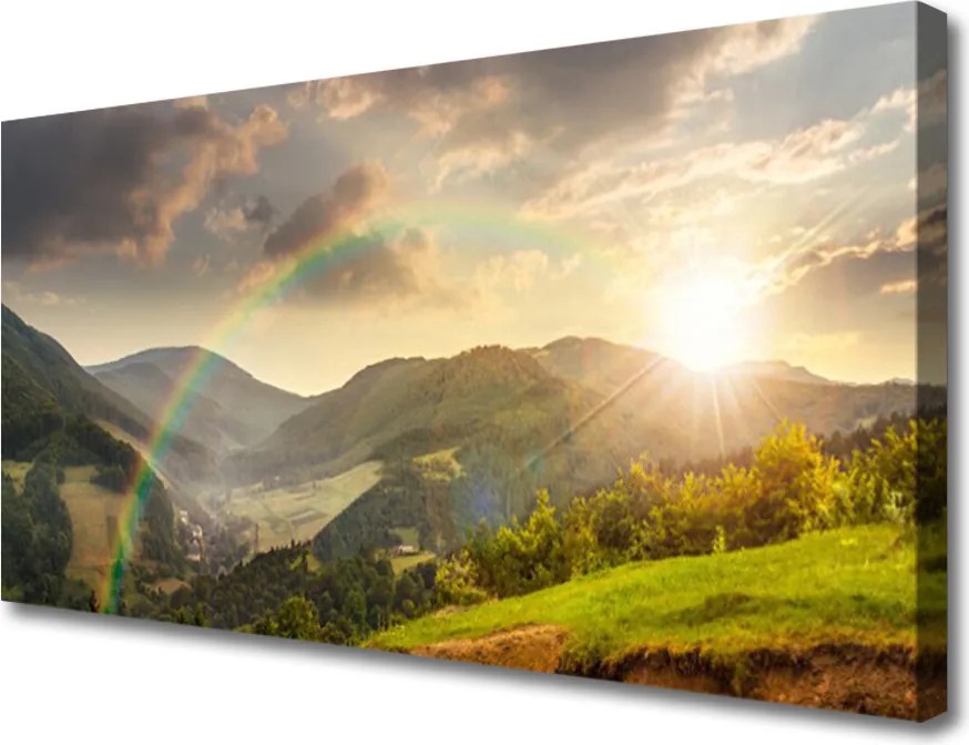 Obraz canvas Szlak nad Przepaścią o Zmierzchu