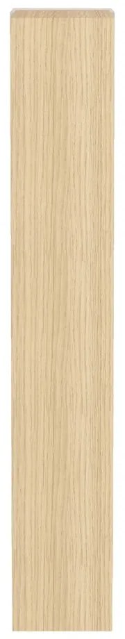 Biały regał z blatem w dekorze dębu 90x188 cm Ella – TemaHome