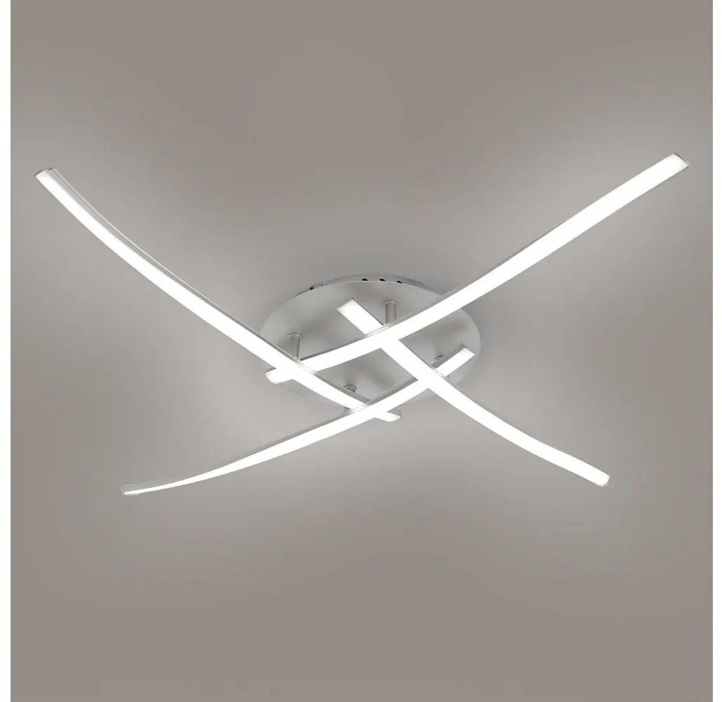 Brilagi - Lampa sufitowa STRIPES LED/32W/230V srebrna