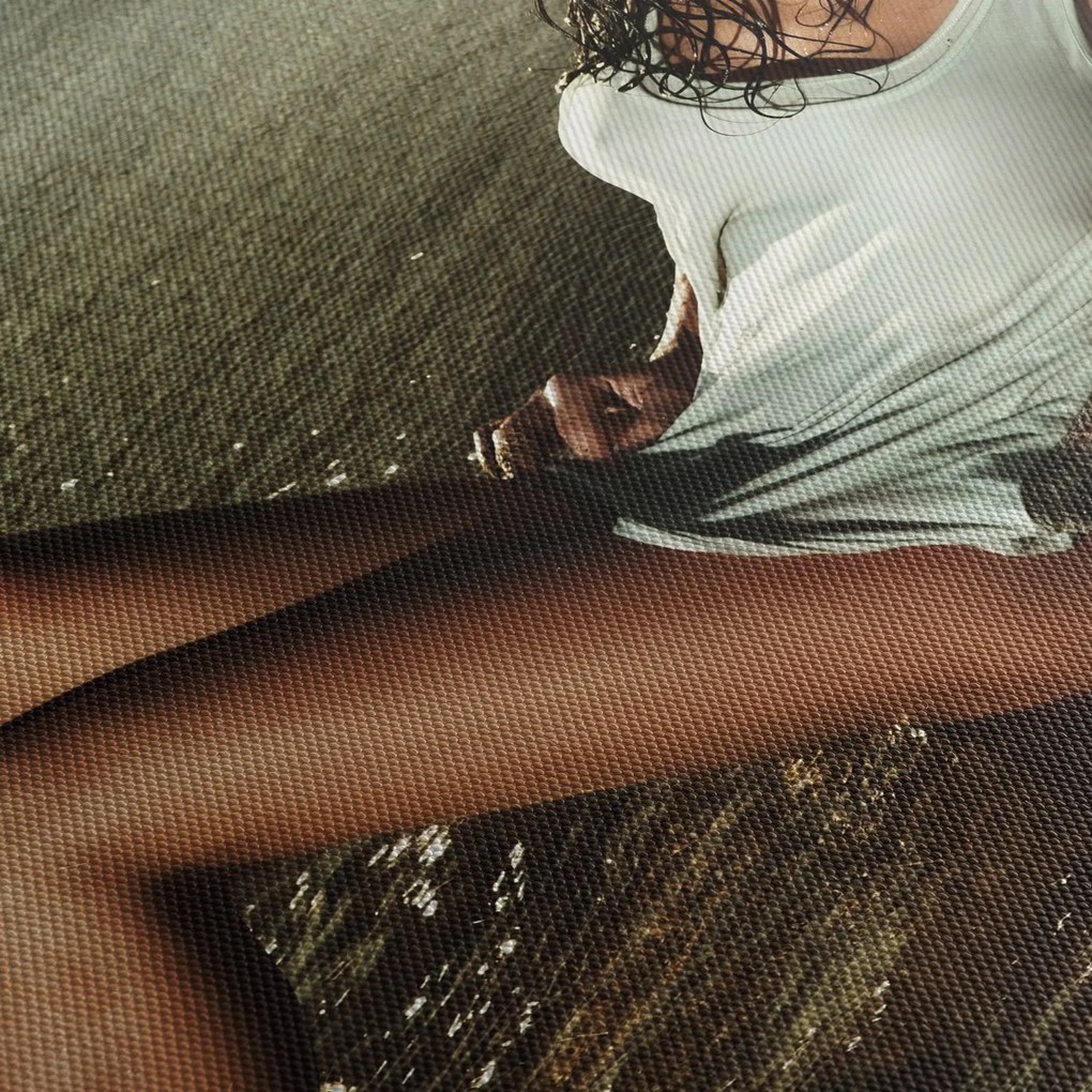 Obraz kobiety na plaży (170x50 cm)