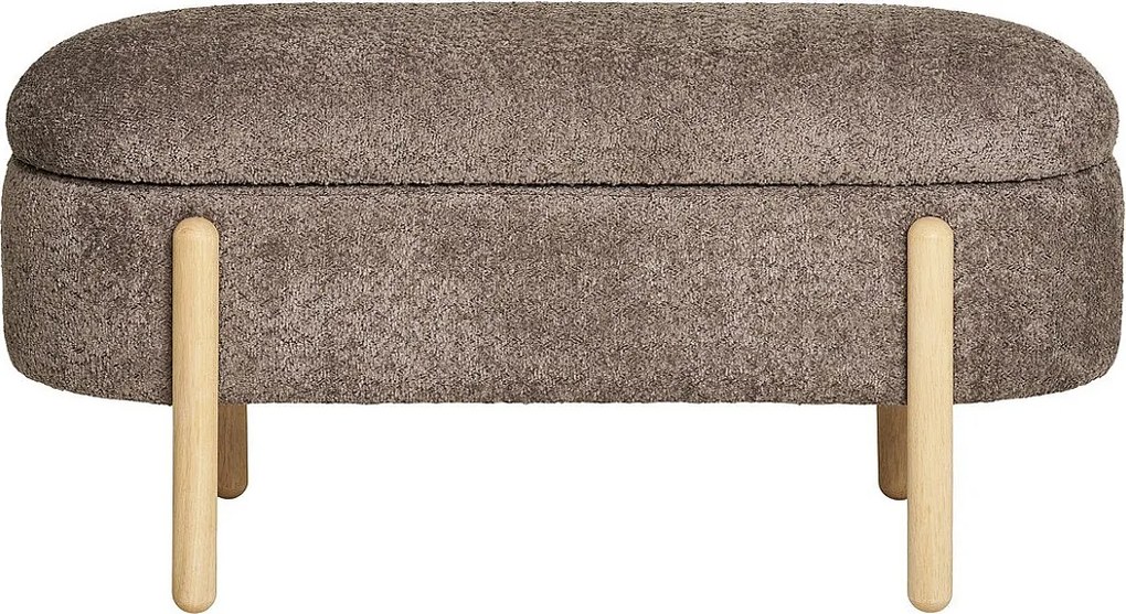 Ławka z Miejscem do Przechowywania Branca, Brązowy, 40x97x48 cm, Kendra Home