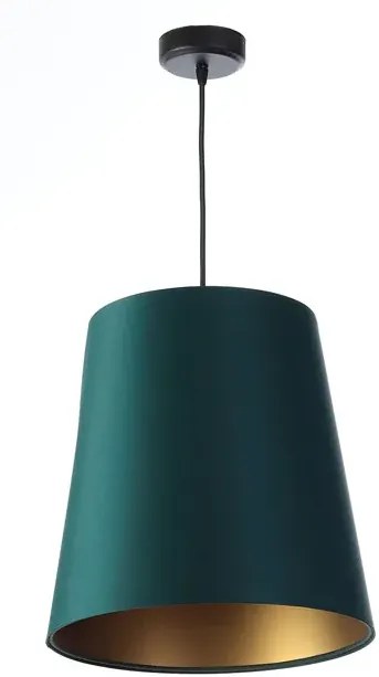 Zielono-złota lampa wisząca w stylu glamour - S403 Aramis