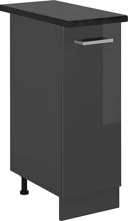 Szafka apteczna antracyt wysoki połysk 30x60x81.6 r-line