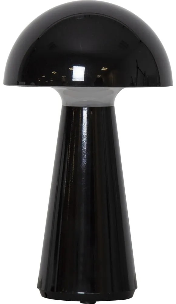 Czarna lampa stołowa LED ze ściemniaczem (wys. 28 cm) Mushroom – Star Trading