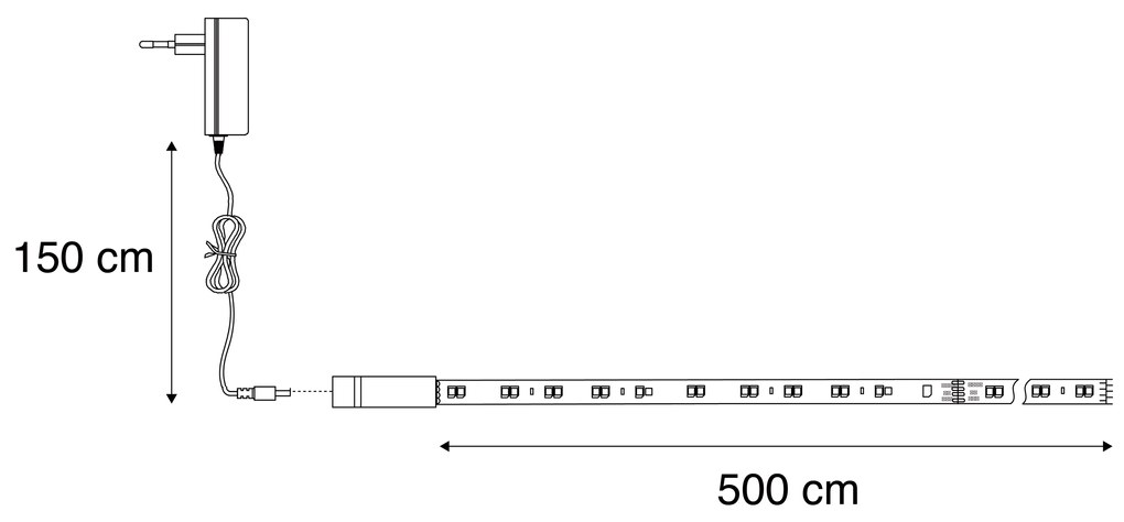 Taśma LED 5 metrów Dim to Warm 17,5W 1250LM 3000-6500KDesignerski