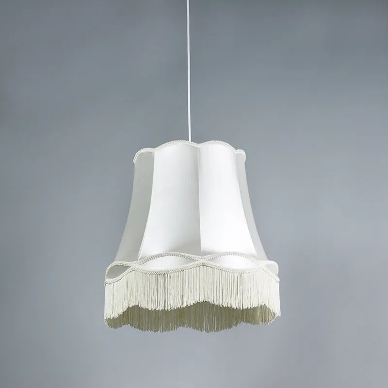 Zestaw 4 x lampa wisząca kremowa 45cm - Granny