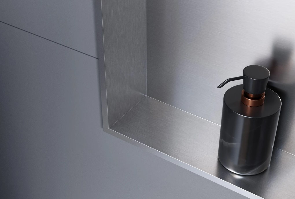 Półka wnękowa ścienna ze stali nierdzewnej NT203010X