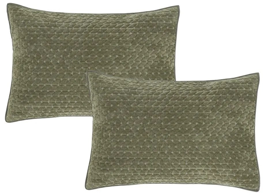 Poszewki na poduszki zestaw 2 szt. 50x75 cm Attica Velvet Embroidered – Bianca