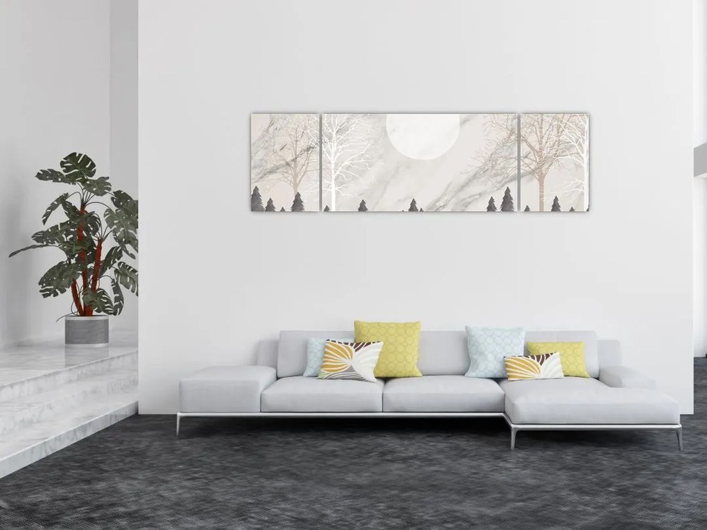 Obraz - Zimowy krajobraz (170x50 cm)