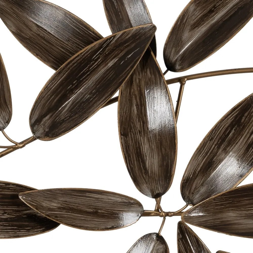 Metalowa dekoracja ścienna 121x52 cm Leaves – Ixia