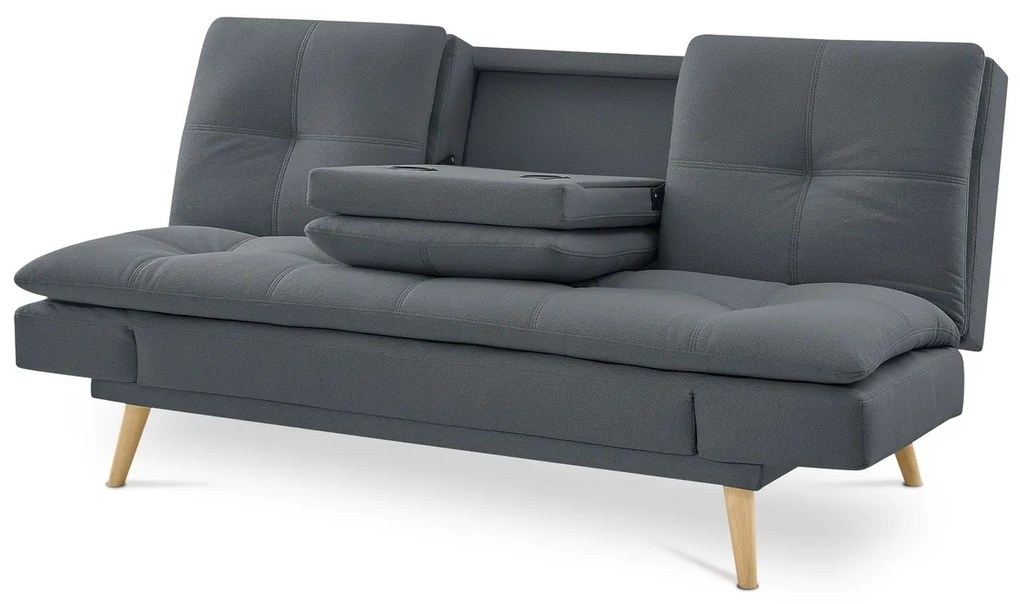 Trzyosobowa sofa ASB-4720 GREY2, ciemnoszara