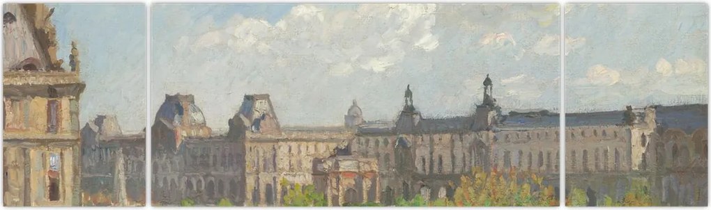 Obraz - Camille Pissarro, Place du Carrousel, Paris, reprodukcje (170x50 cm)