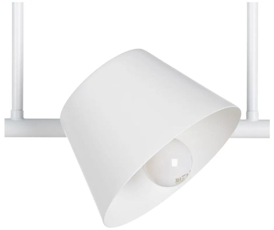 Biała lampa sufitowa 38x62,5 cm Simplico – Ixia
