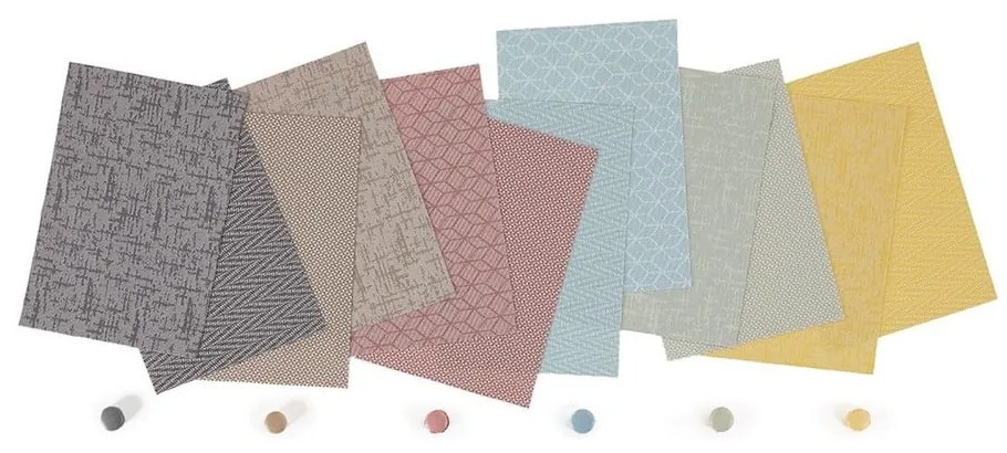 Brązowoszara mata stołowa Tiseco Home Studio Triangle, 45x30 cm
