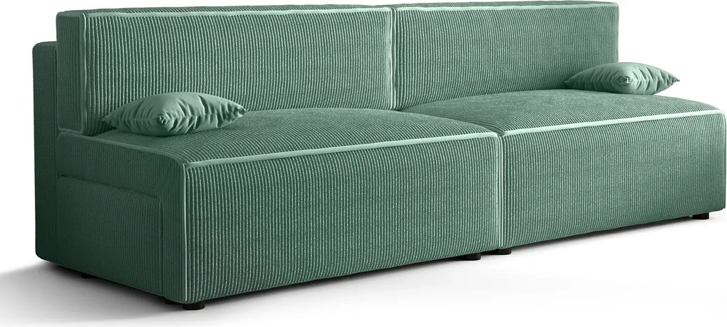 Miętowa rozkładana sofa W2-W01