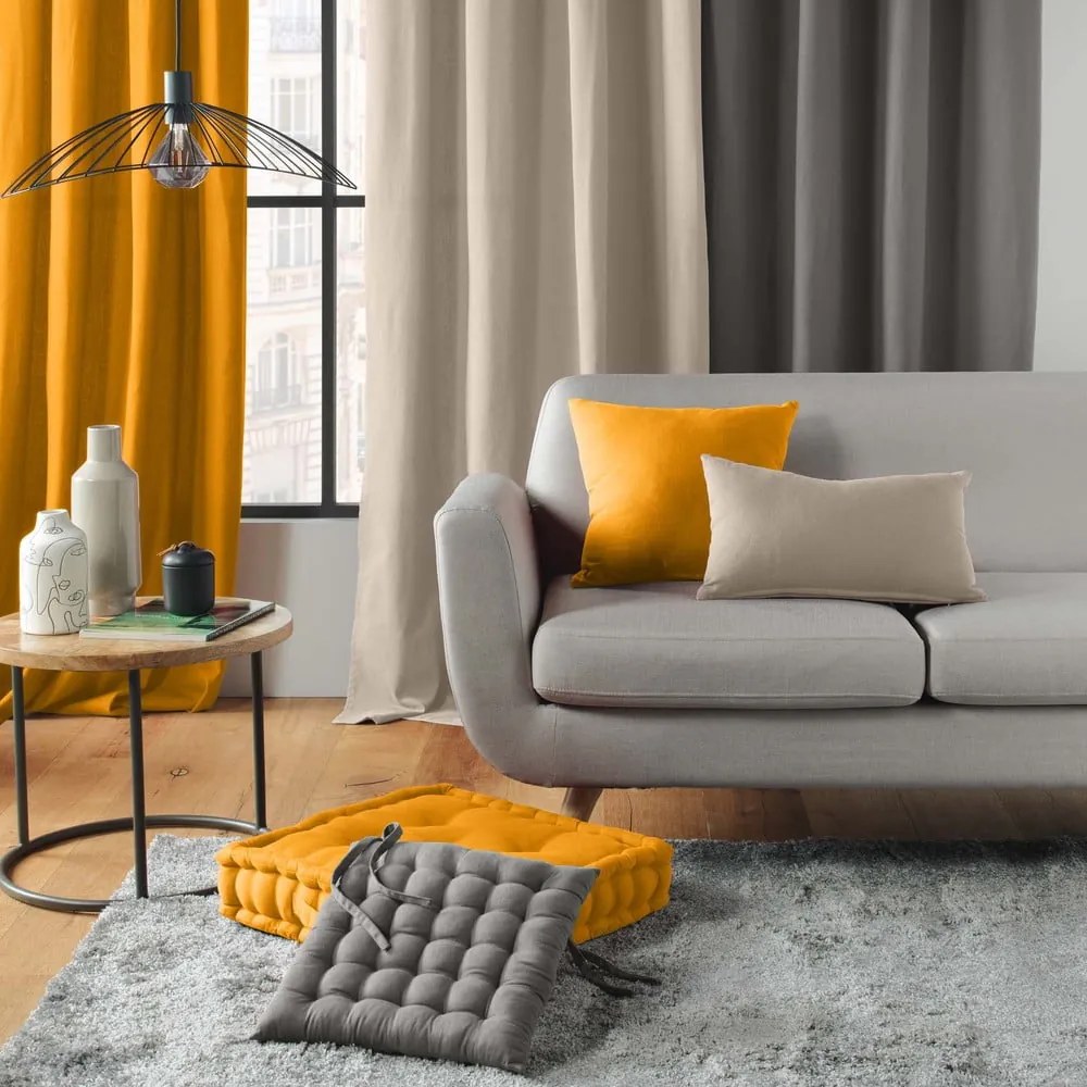 Żółty worek do siedzenia Twily – douceur d'intérieur