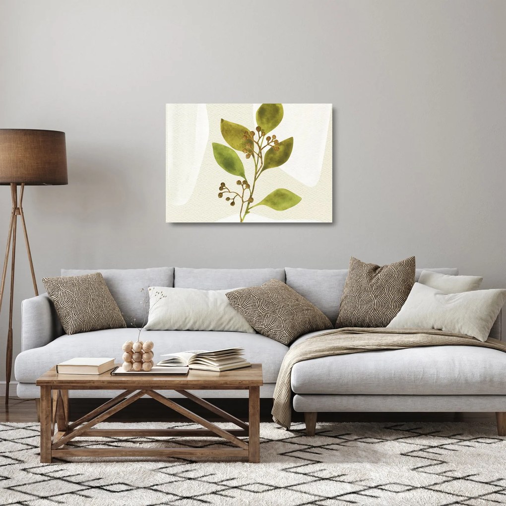 Obraz na szkle - Gałąź akwareli N⁰1 (70x50 cm)