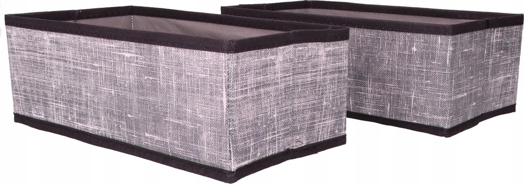 Organizer tekstylny Granatowy 28x14x10 cm komplet 2 sztuk do domu biura