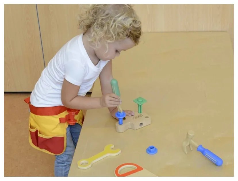 Pas z narzędziami stolarza 12 elementów masterkidz