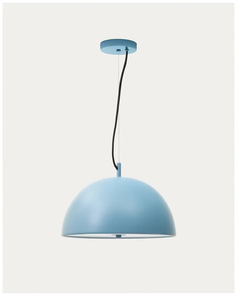 Niebieska lampa wisząca z metalowym kloszem ø 39,5 cm Catlar – Kave Home