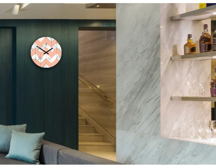 Zegar ścienny nowoczesny z cichym mechanizmem do salonu sypialni okrągły