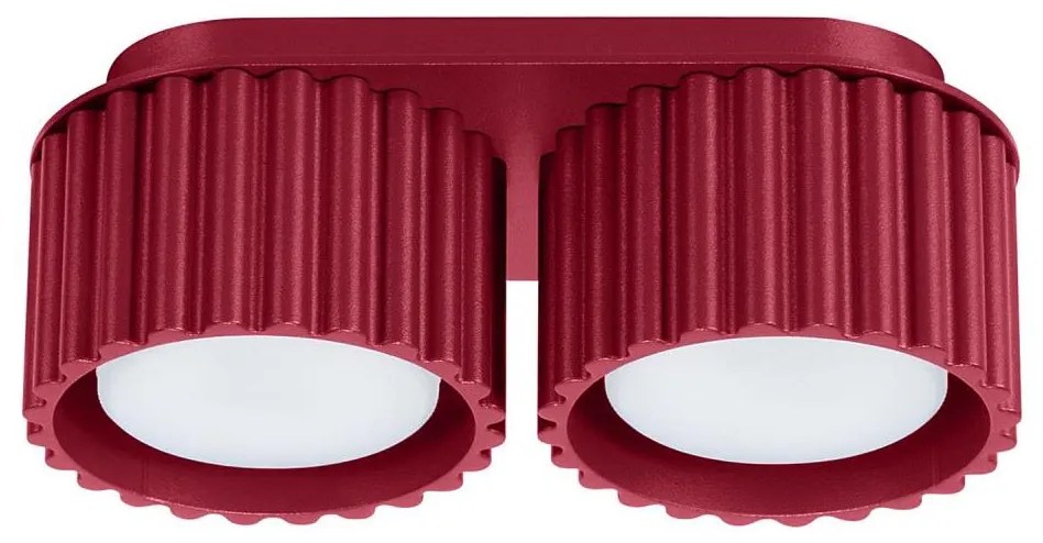 Sollux SL.1823 - Oprawa punktowa AURA 2xGX53/10W/230V czerwona