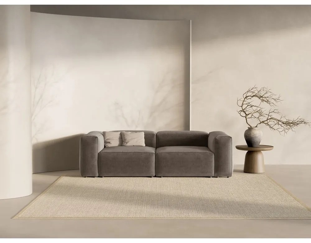 Brązowa sofa 264 cm Bergamo – Cosmopolitan Design