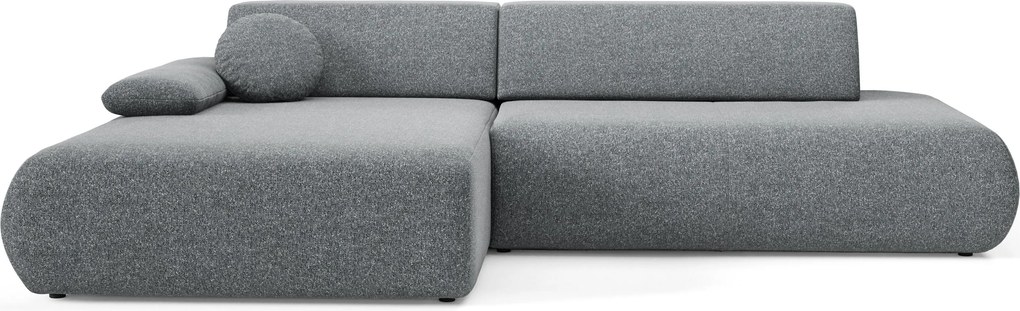 Masseno Narożnik DELTA z funkcją spania i pojemnikiem na pościel Narozniki L, Rozkładana sofa - Szary, PUENTE 94